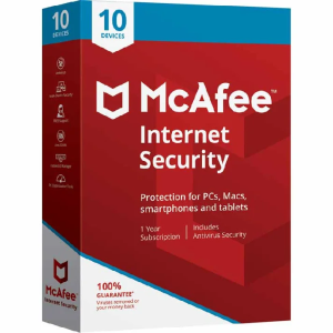 McAfee Internet Security 2025 - 10 Geräte 1 Jahr