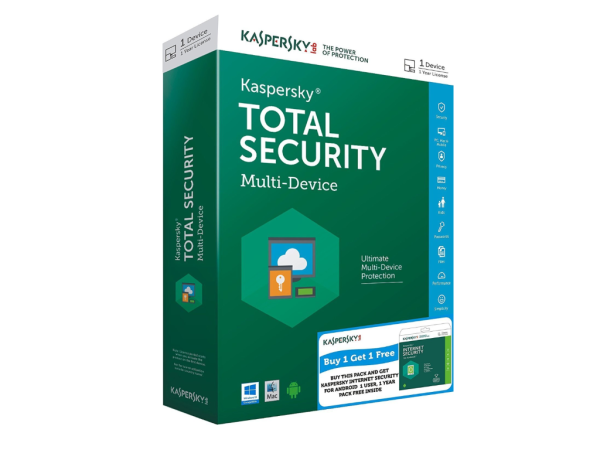 Kaspersky Total Security Global 1 Gerät - 1 Jahr